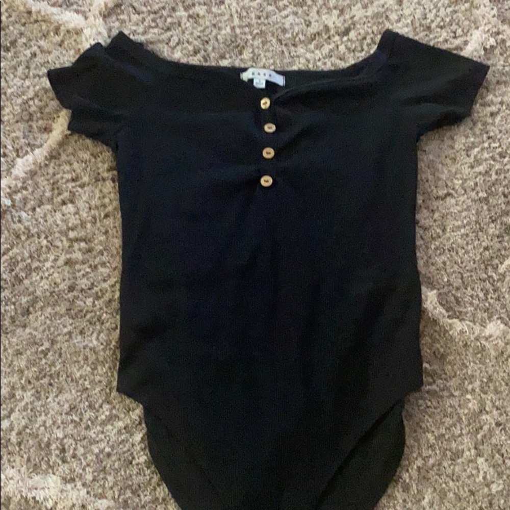 Women’s black bodysuit